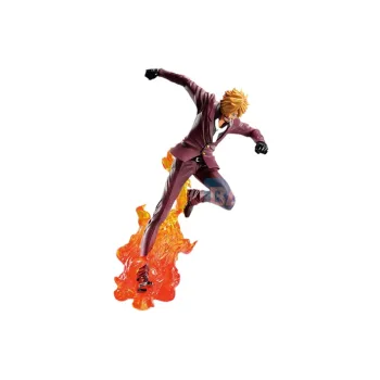 BANPRESTO Sanji Glass Factory Ichiban Kuji One Piece Tyrant's Omen E Card Scale Figures 15cm