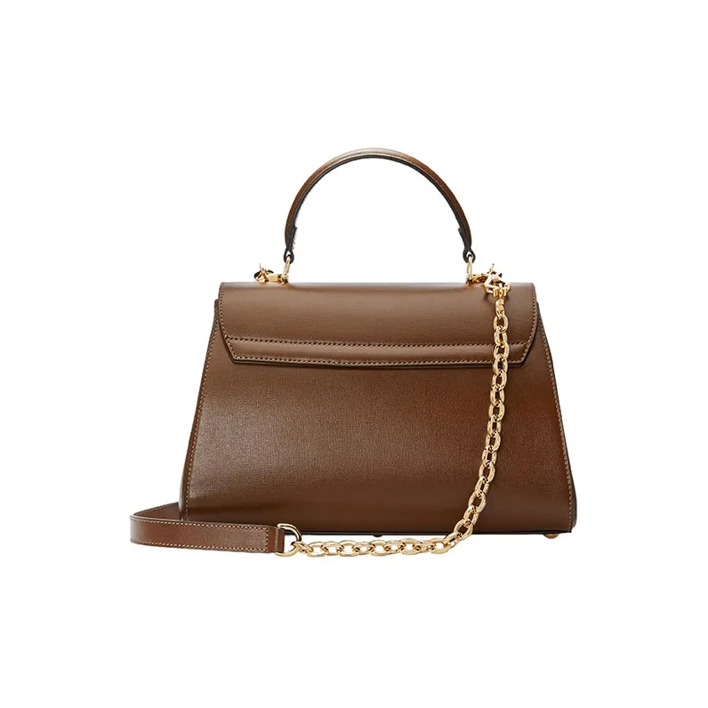 GUCCI Horsebit 1955 Leather Shoulder Bag Crossbody Bag Handbag Medium Size Women's Dark Brown-4