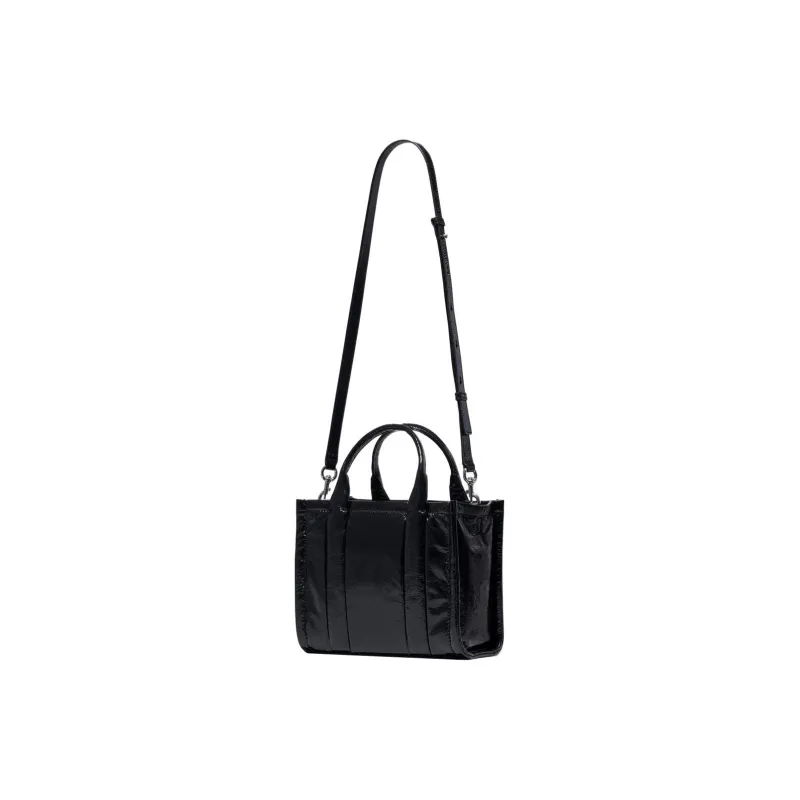 MARC JACOBS The Shiny Crinkle Small Tote White-4