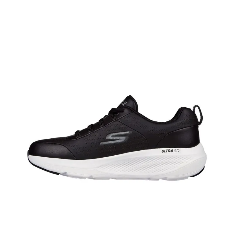 Skechers GO RUN Elevate Wear-Resistant Cushioning Breathable Lightweight Low-Top Running Shoes Women's Black White-0