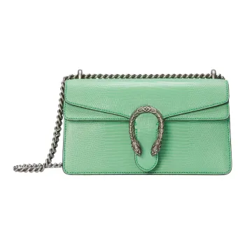 GUCCI Dionysus Lizard Skin Bacchus Bag Crossbody Bag Shoulder Bag Women's Mint Green