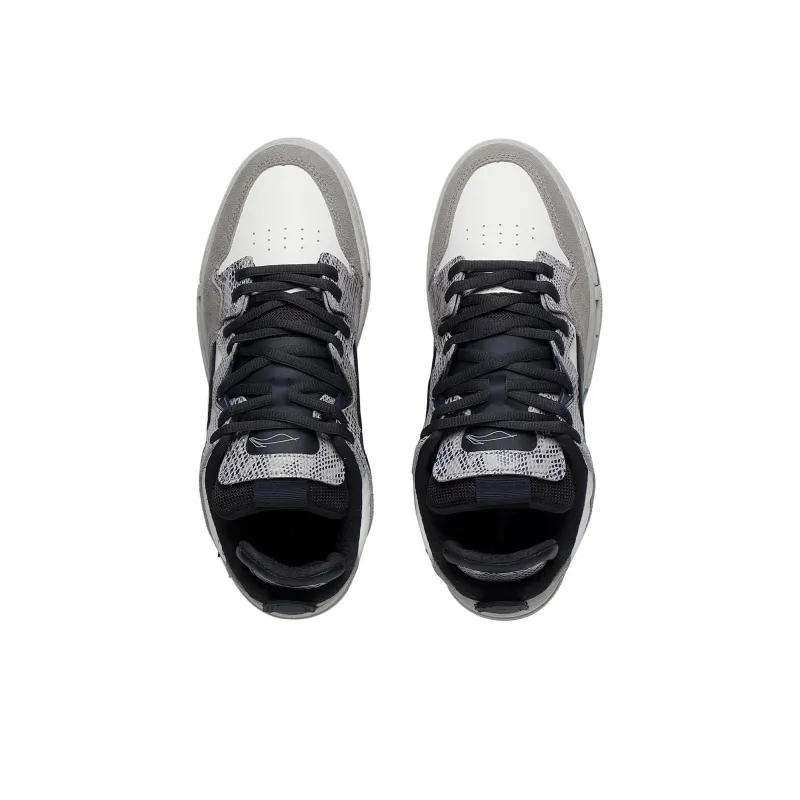 LINING Wei Wu PRO Skateboard Shoes Men Low Top Round Moon Gray/Ecru/Black-3