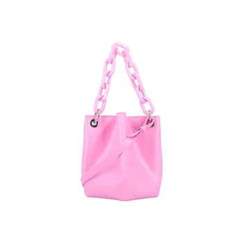 GANNI Recycled Leather Bucket Bags Shoulder Bag Crossbody Bag Handbag Regular Women's Pink