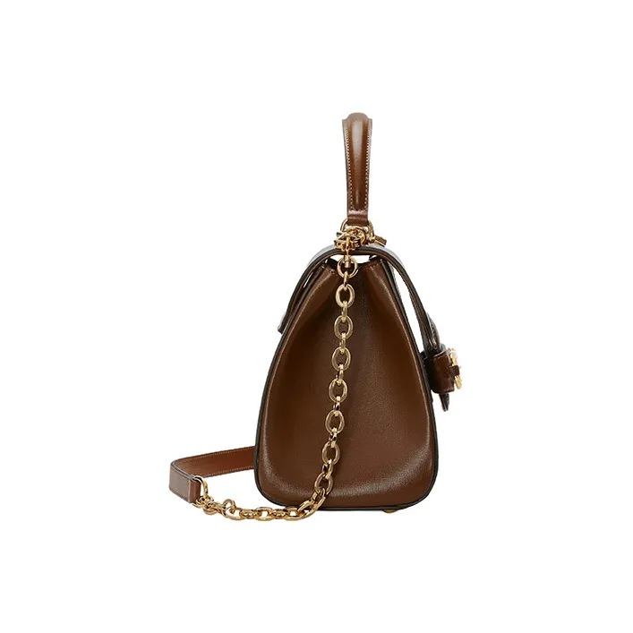 GUCCI Horsebit 1955 Leather Shoulder Bag Crossbody Bag Handbag Medium Size Women's Dark Brown-3