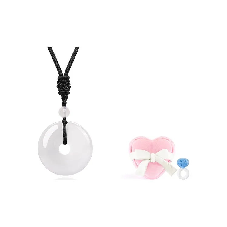IWE Chalcedony Agate Necklaces Unisex-13