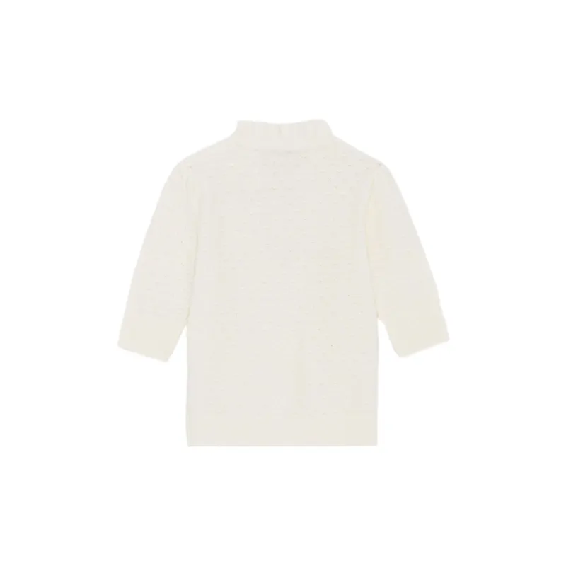GANNI FW22 Slim Fit Sweater Women's Beige-1