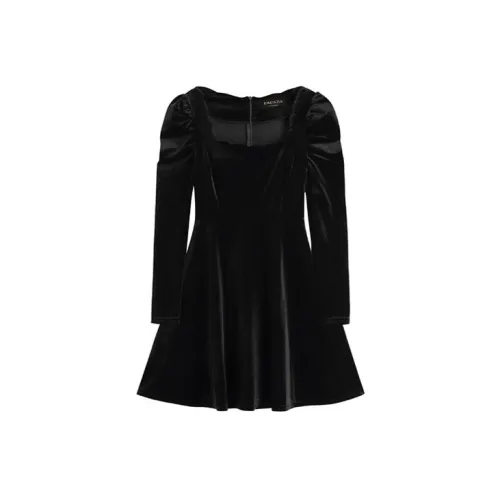 LOKUINTUS Long-Sleeved Dresses Women's Black