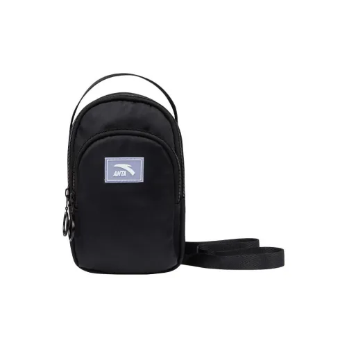 Anta Life Collection Fabric Handbag, Shoulder Bag, Crossbody Bag Regular Women's Basic Black