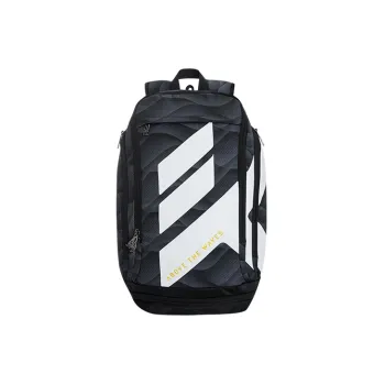 Anta Thompson KT Basketball PU Laminated Textile Backpack Regular Unisex Black