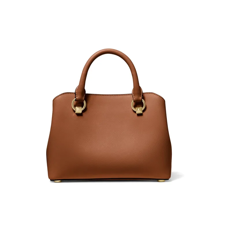 MICHAEL KORS Edith Leather Shoulder Bag Crossbody Bag Handbag Small Size Women's Caramel Brown-1