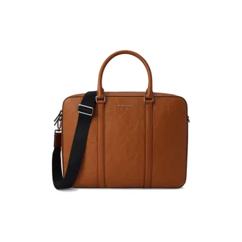 MICHAEL KORS MK Cooper Cow Leather Briefcase Regular Men's Leather Brown