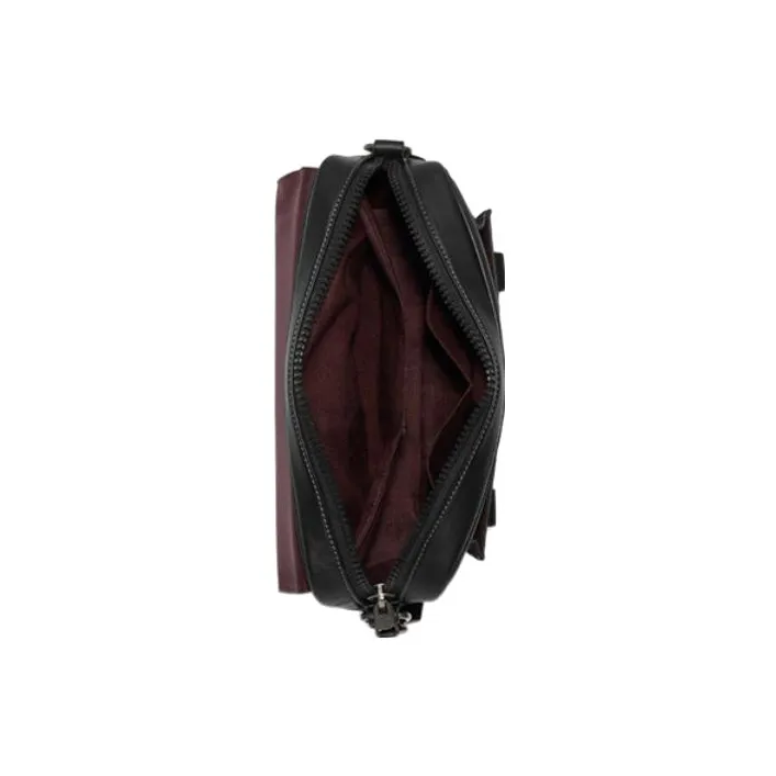 COACH Disney, Collaboration Track With Cow Leather Shoulder Bag, Crossbody Bag Large Size Women's Black-2