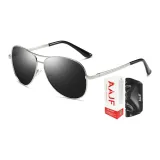 Silver Frame with Gray Lens
