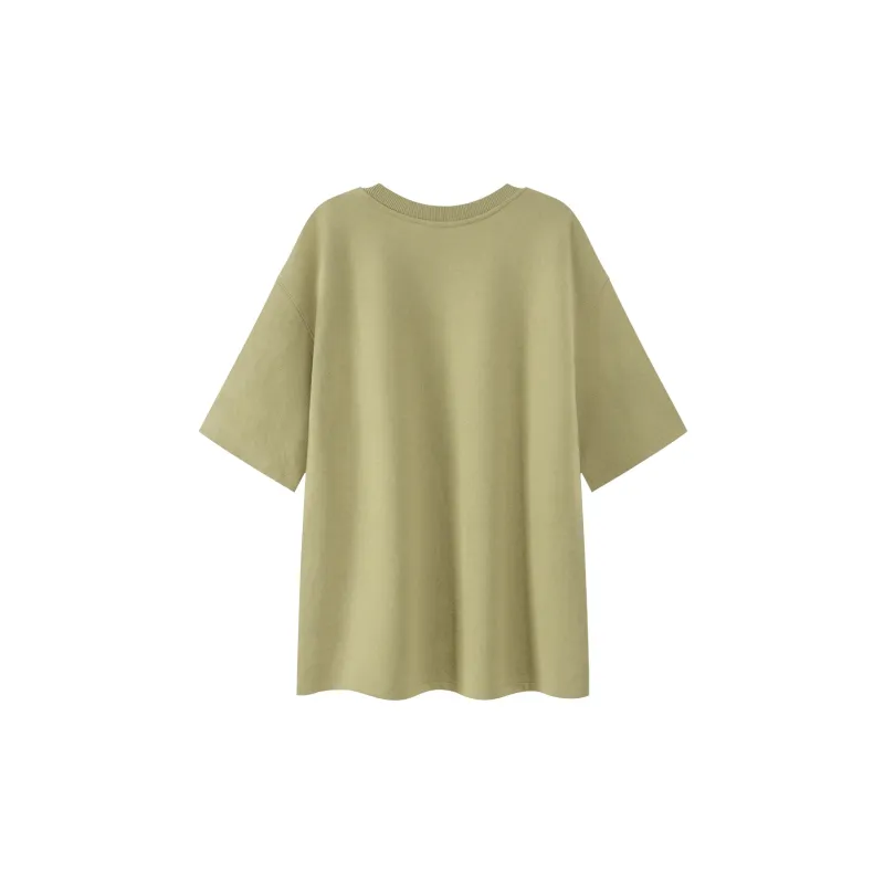 CHUU T Shirt Women's Mustard Green-1