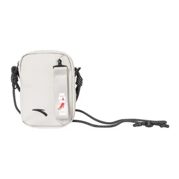 Anta Variety Training Collection Fabric Cell Phone Pouch Shoulder Bag Crossbody Bag Regular Unisex Corn White