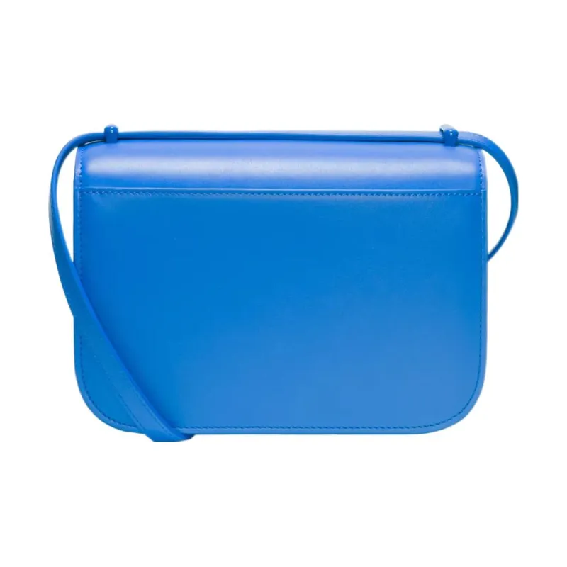 LOEWE Goya Cow Leather Small Square Bag Shoulder Bag Crossbody Bag Small Size Women's Blue-1