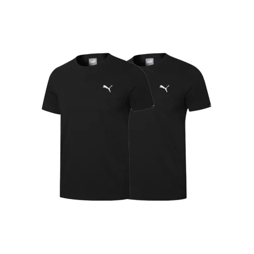 PUMA ESSENTIALS T-Shirts Men Set Of 2 Black