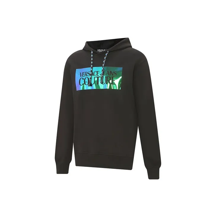 VERSACE JEANS COUTURE Logo print Drawstring Hoodie-2