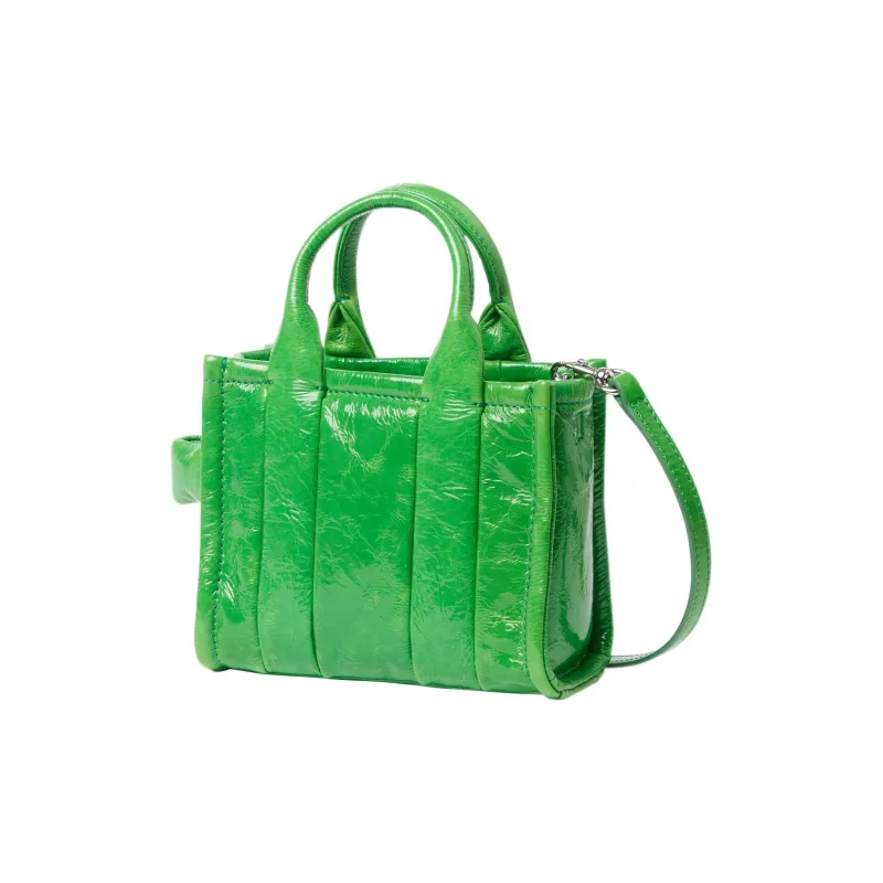 MARC JACOBS Lambskin Tote Bag, Shopping Bag, Shoulder Bag, Crossbody Bag, Handbag Mini Women's Green-1