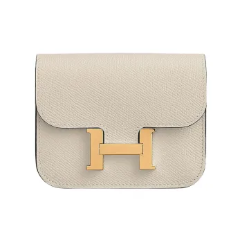 HERMES Constance Slim Epsom Calfskin Card Holder Wallet Fanny Pack Women's