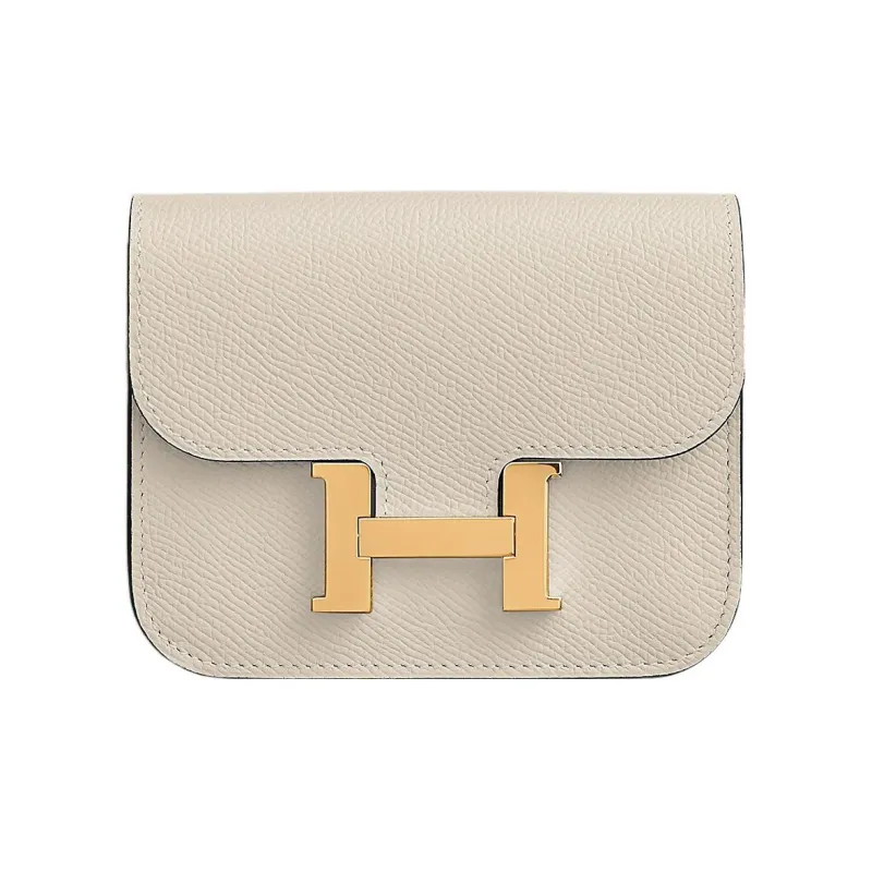 HERMES Constance Slim Epsom Calfskin Card Holder, Wallet Fanny Pack Regular Women's-0