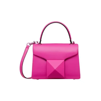Valentino One Stud Sheepskin Shoulder Bag, Crossbody Bag, Handbag Mini Women's Pink