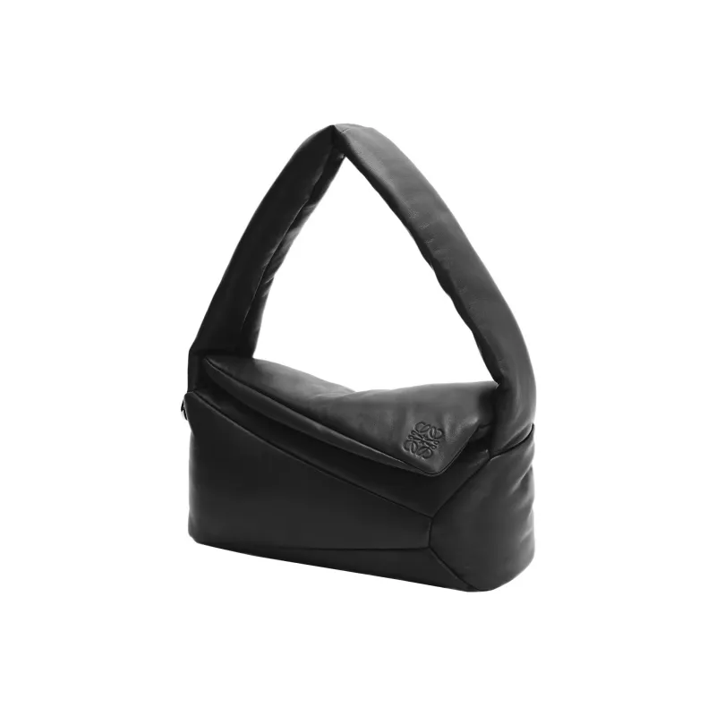 LOEWE Puffer Puzzle Hobo Bag Black-2