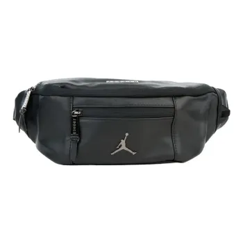 Jordan Leather Sling Bag, Crossbody Bag, Fanny Pack Regular Unisex Black