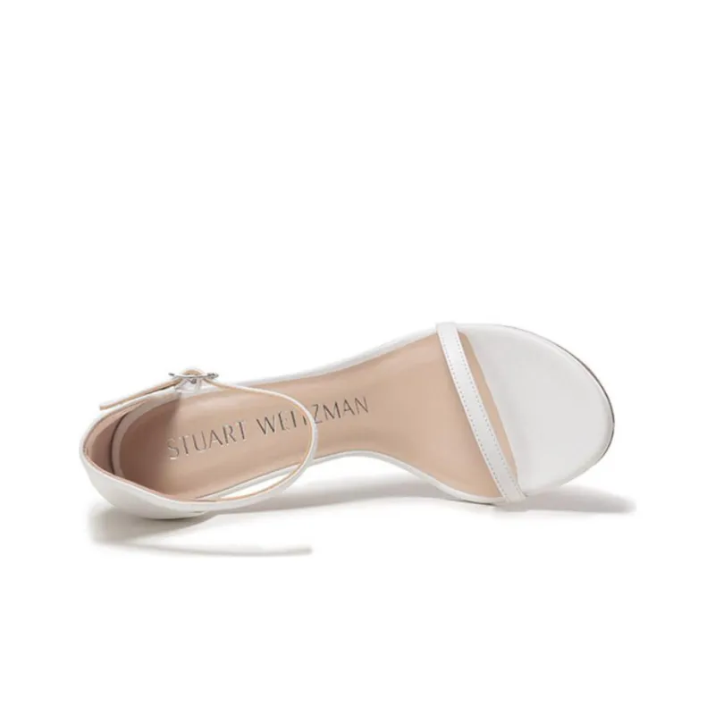 stuart weitzman NUNAKEDCURVE 85mm Patent Sandals-4