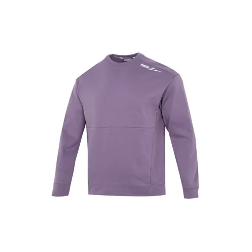 PUMA Sweatshirts Men Charcoal Purple