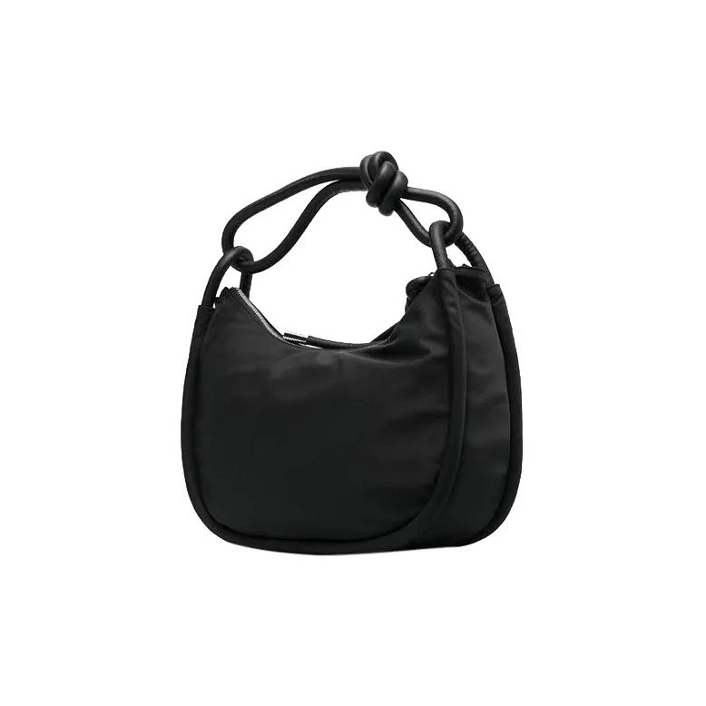 GANNI Knot Logo Plaque Zip-Up Tote Bag-2