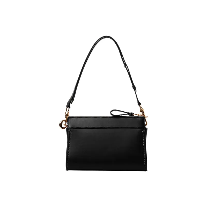 Chloe Edith Shiny Calfskin Portable Crossbody Bag Shoulder Bag Women's Black-1