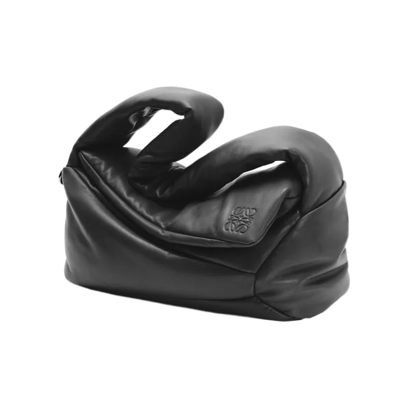 LOEWE Puffer Puzzle Hobo Bag Black-5