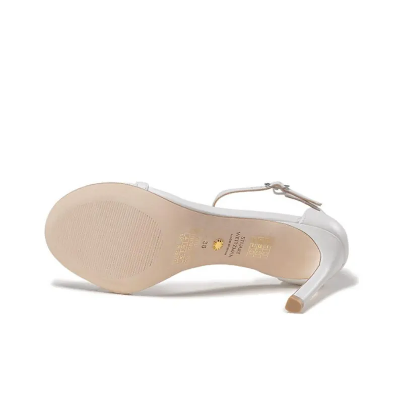 stuart weitzman NUNAKEDCURVE 85mm Patent Sandals-5