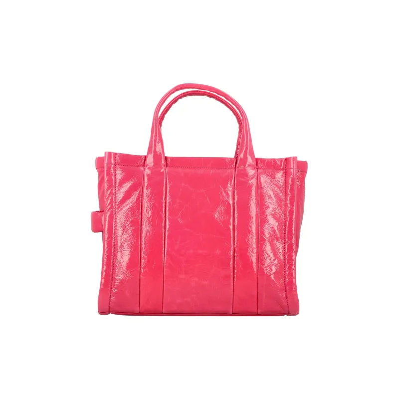 MARC JACOBS Lambskin Tote Bag, Shopping Bag, Shoulder Bag, Crossbody Bag, Handbag Mini Women's Magenta-1