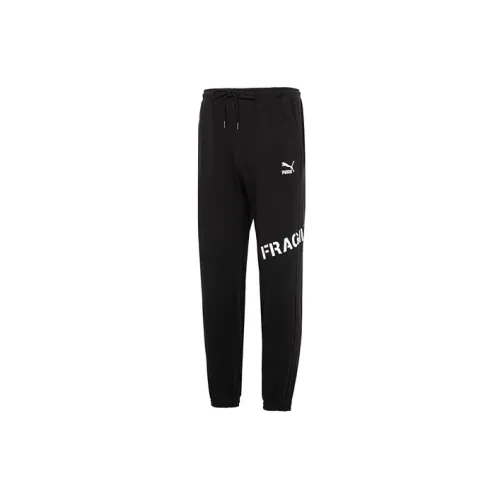 PUMA CLASSICS Knitted Sweatpants Men Black