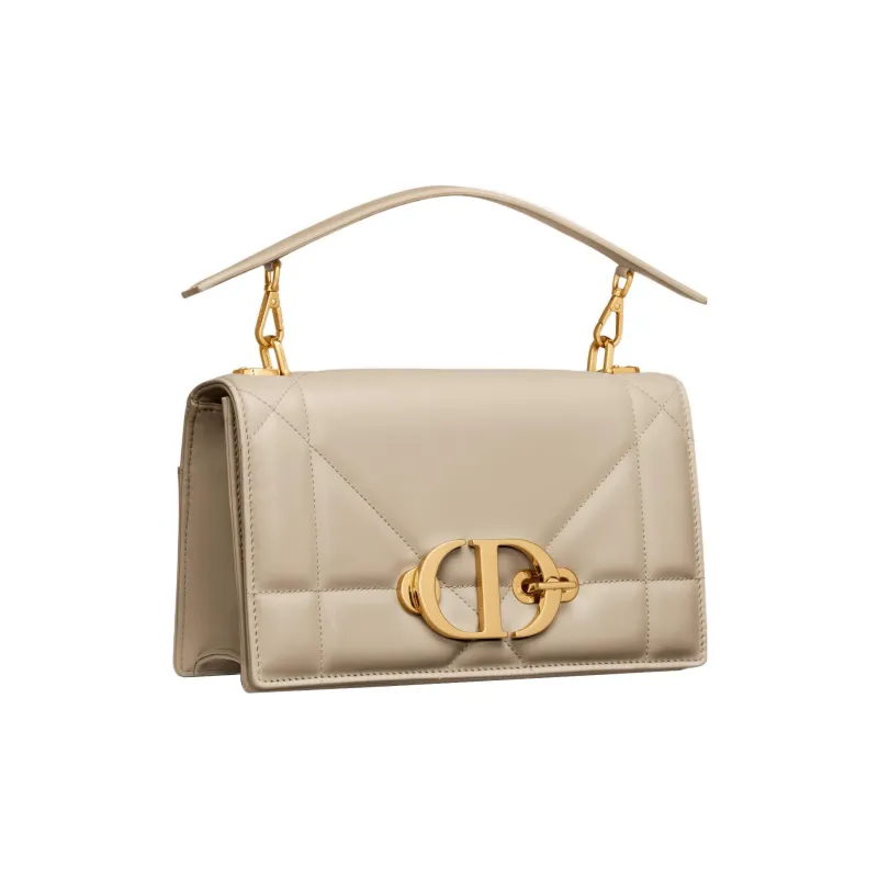 DIOR 30 Montaigne Sheepskin Portable One Shoulder Crossbody Clutches Women's Natural-1