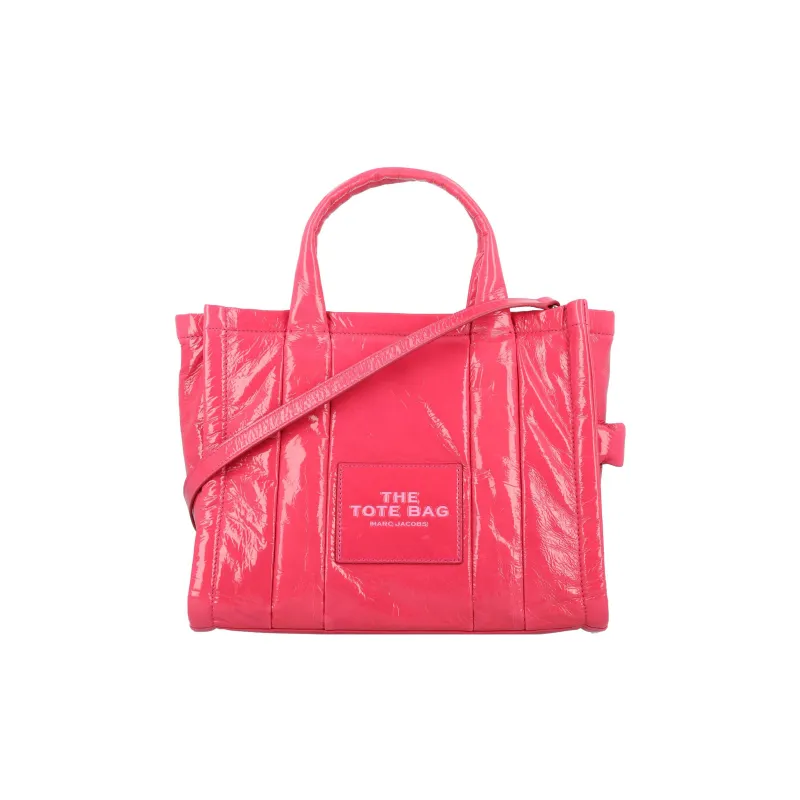 MARC JACOBS Lambskin Tote Bag, Shopping Bag, Shoulder Bag, Crossbody Bag, Handbag Mini Women's Magenta-0