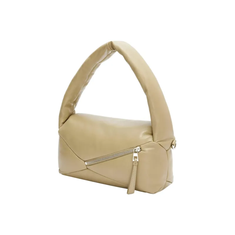 LOEWE Puffer Puzzle Hobo Bag Clay Green-3