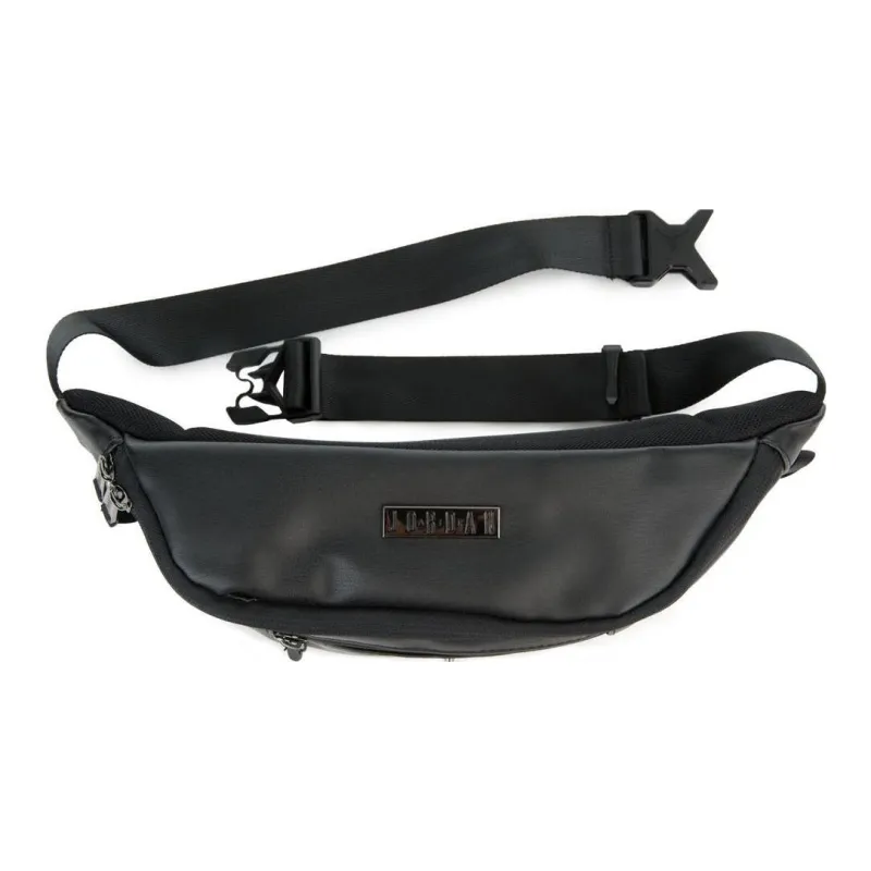 Jordan Leather Sling Bag, Crossbody Bag, Fanny Pack Regular Unisex Black-2