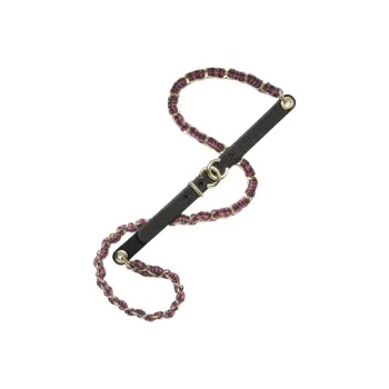 CHANEL Waist Chain Women's Black/Pink