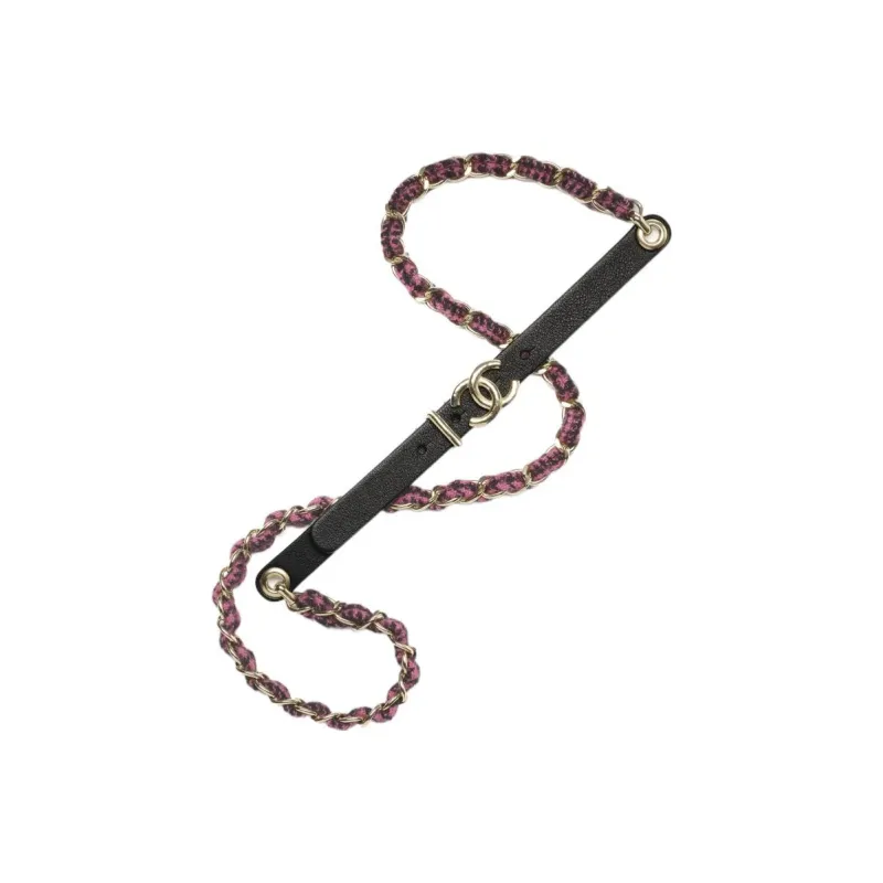 CHANEL Waist Chain Women's Black/Pink-0