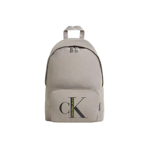 CALVIN KLEIN Recycled Polyester Backpack Men's Beige