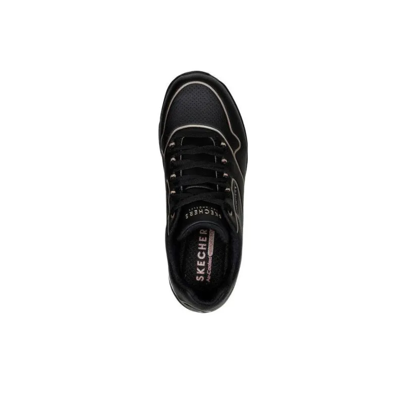 Skechers Uno 2 Cushioned Slip-Resistant Low-Top Sports Casual Shoes Women's Black-3