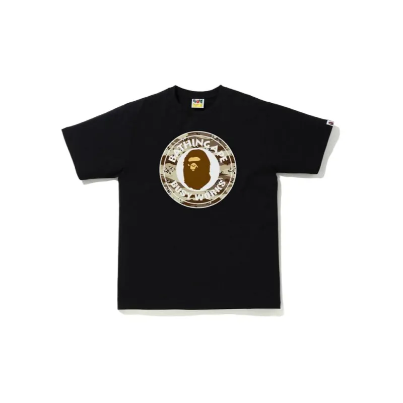 A BATHING APE Splinter Camo Busy Works Tee-0