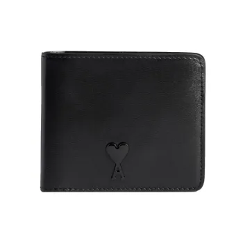 AMIPARIS Paris Logo Plaque Bi Fold Wallet