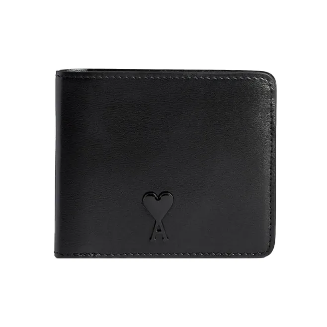 AMIPARIS Paris Logo Plaque Bi Fold Wallet-0