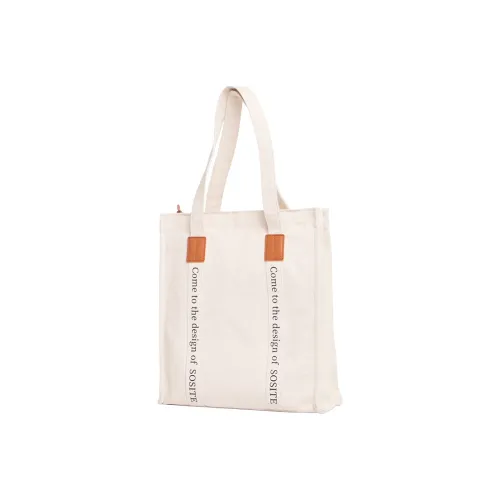 SOSITE Canvas Canvas bag Airbag Tote Tote bag Airbag Commute bag Airbag Shoulder bag Airbag Women's Ecru