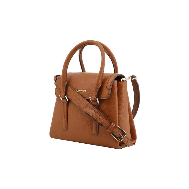 CALVIN KLEIN Polyurethane Shoulder Bag Crossbody Bag Handbag Mini Women's Brown-1