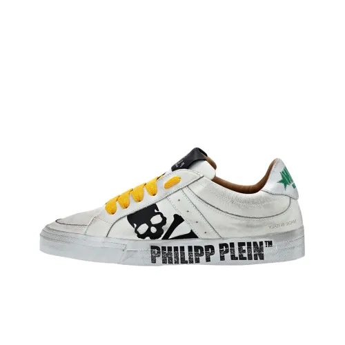 PHILIPP PLEIN Skateboard Shoes Unisex Low-Top White